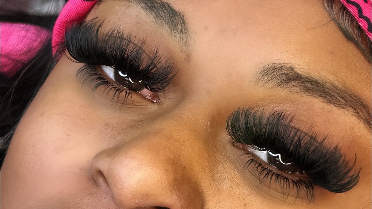 Dallas lash tech|volume fill tutorial +bottom lash extensions