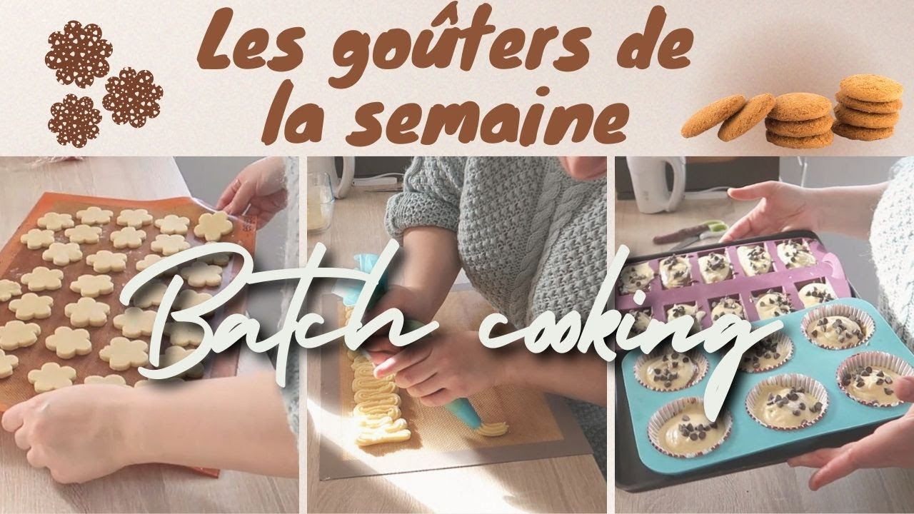 [Batch cooking] Je fais les goûters de la semaine 🍪🍩