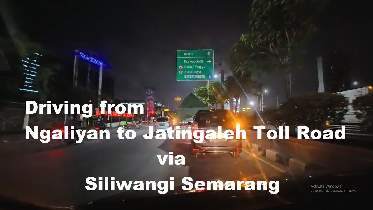 4K~ Driving from Ngaliyan to Jatingaleh Toll Road via Siliwangi, Semarang