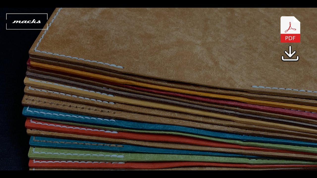 Making 20 passport leather covers. FREE Pattern PDF