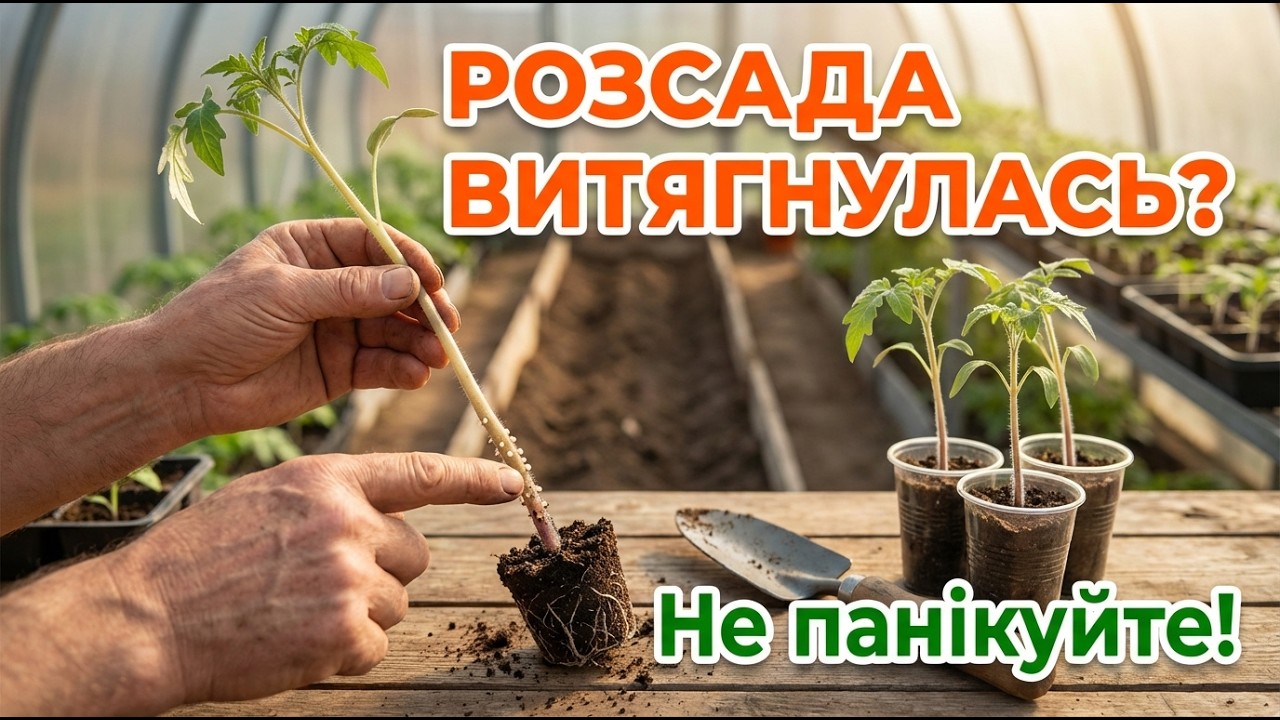 РОЗСАДА ВИТЯГНУЛАСЬ? НЕ ПАНІКУЙТЕ!