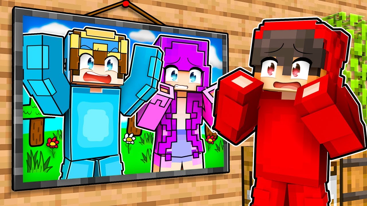 Мы ЗАСТРЯЛИ В КАРТИНЕ в Minecraft!