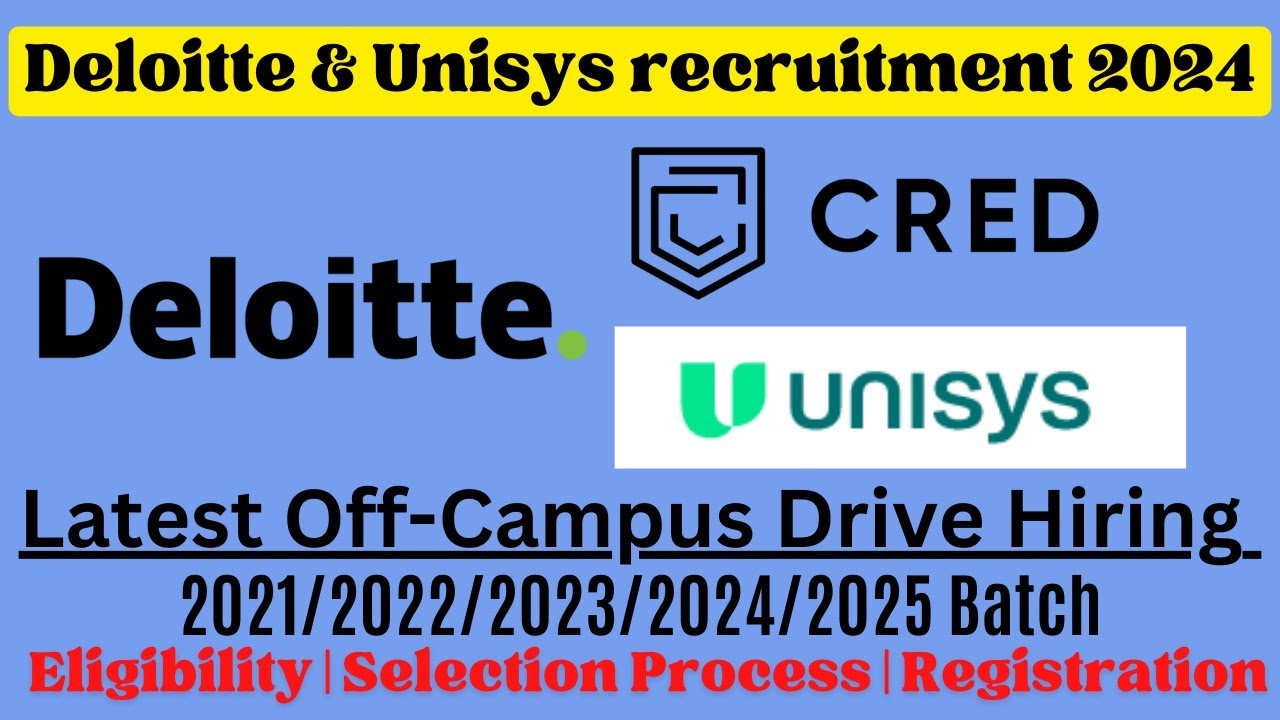 Deloitte off campus drive for 2023/2024/2025 batch |Latest Internship for Freshers| Jobs 2023