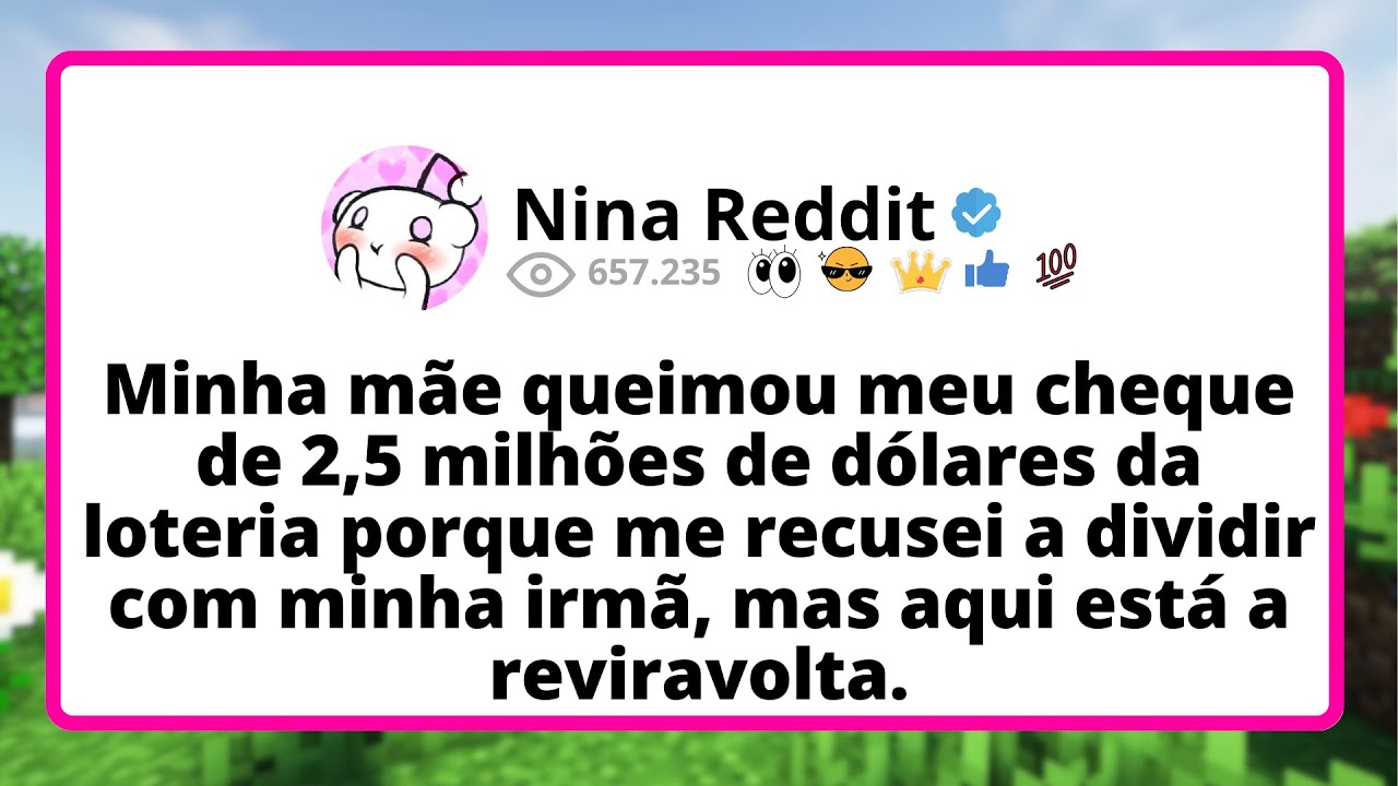 Minha mãe QUEIMOU meu cheque de 2,5 MILHÕES de DÓLARES da loteria porque me RECUSEI a...