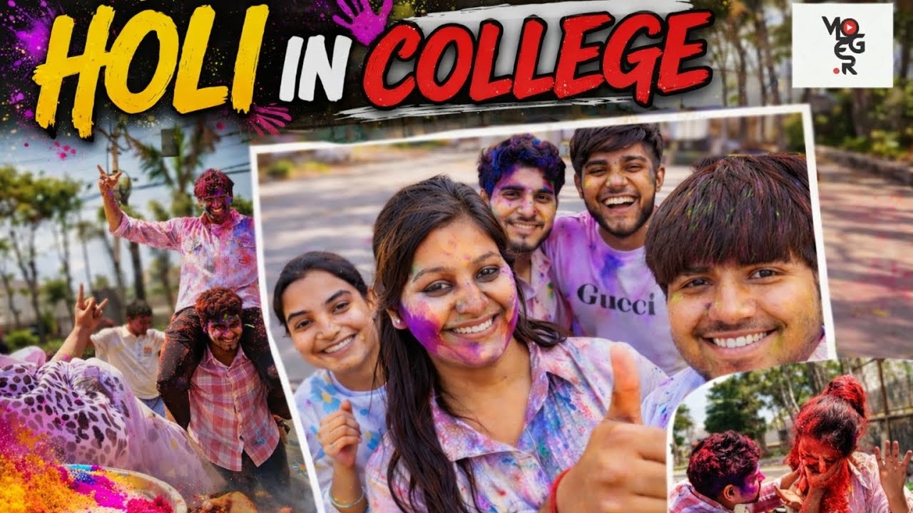 Holi Celebration in College 🎉 | Masti, Dance aur Colors