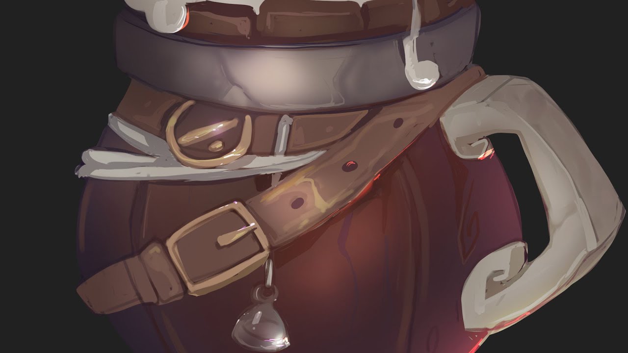 BEER MUG - 2D Game Art ◈ Game Asset ◈ Digital Painting Process ✐