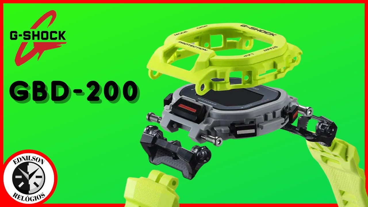 Relógio casio g-shock GBD-200-9 (G-SQUAD) Primeira parte