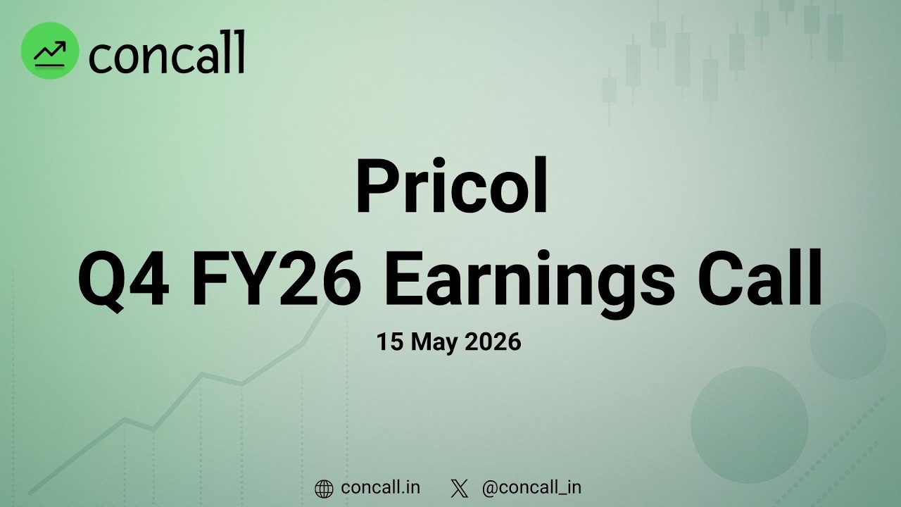 Pricol Q4 FY26 Earnings Conference Call | Concall.in