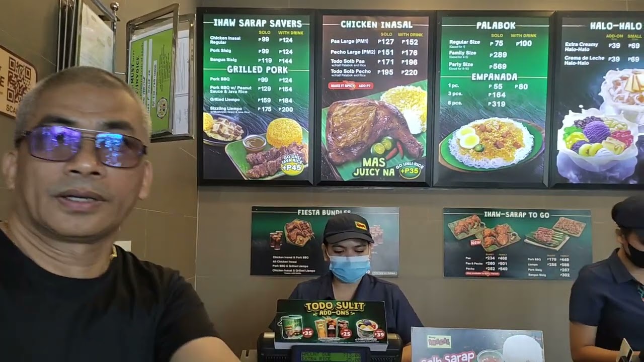 lunchtime at mang inasal here in laguna with my colleague / #sakalam #nunzbest