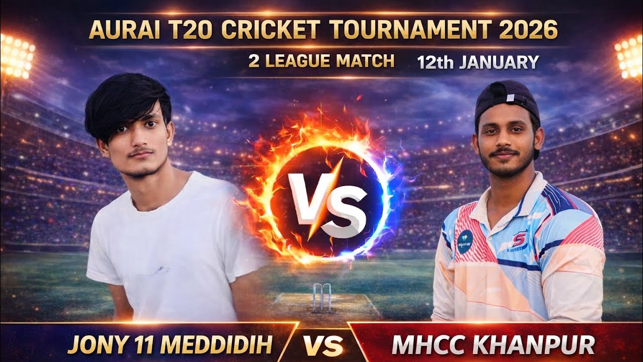 Rehan Vlogger 07 is live Jony 11 Meddidih vs Mhcc khanpur Aurai T20 cricket tournament 2026