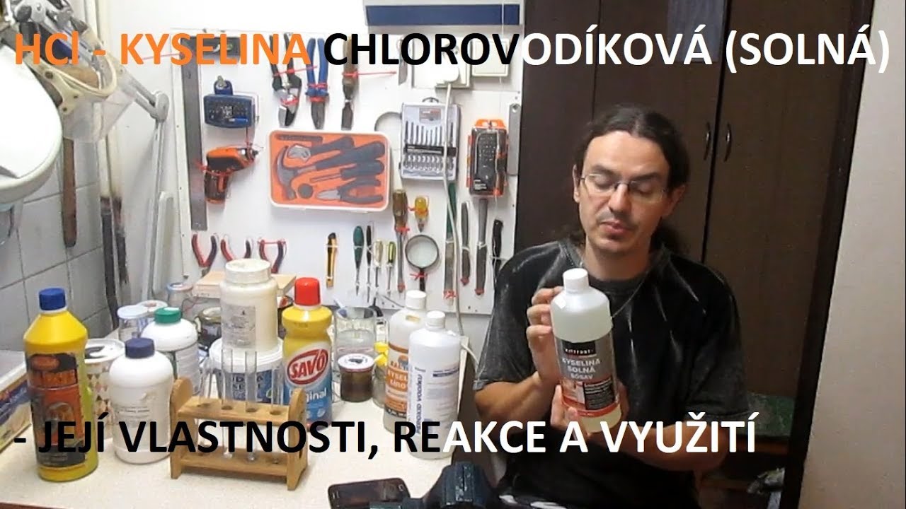 HCl - kyselina chlorovodíková (solná) - její vlastnosti, reakce a využití