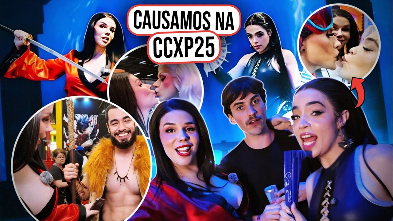 CONHECEMOS TUDO da CCXP25 e ENTREVISTAMOS FAMOSOS (rolou beijos) 💋