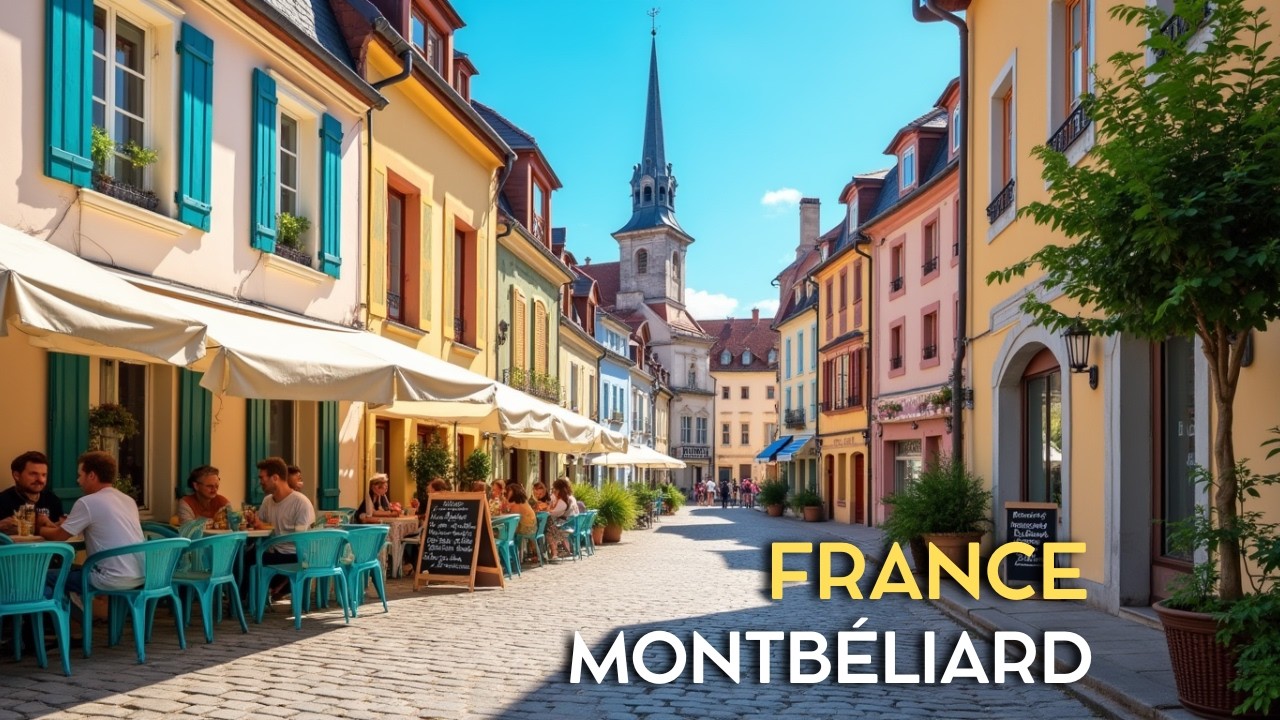 Discover Montbéliard in 4K | Walking tour | FRANCE 🇫🇷