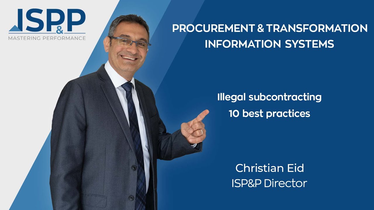 Illegal subcontracting 10 good practices