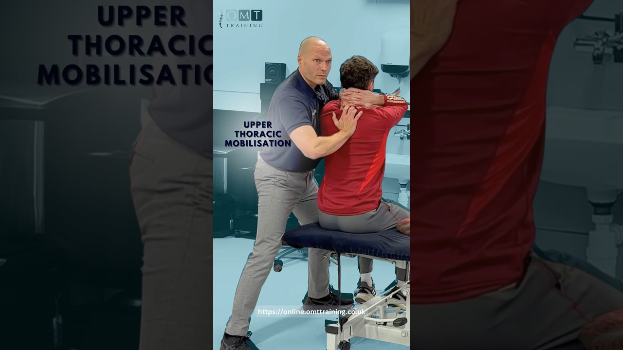 Seated Gentle Upper Thoracic Mobilisation #backpain #mobilisation #manualtherapy #osteopathic