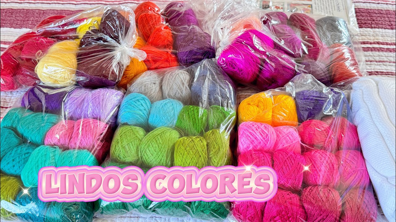 Hilos de diferentes colores me acaban de llegar y dos gráficos para punto de cruz