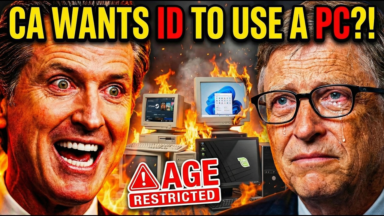 California Requires AGE VERIFICATION to Use a PC?!