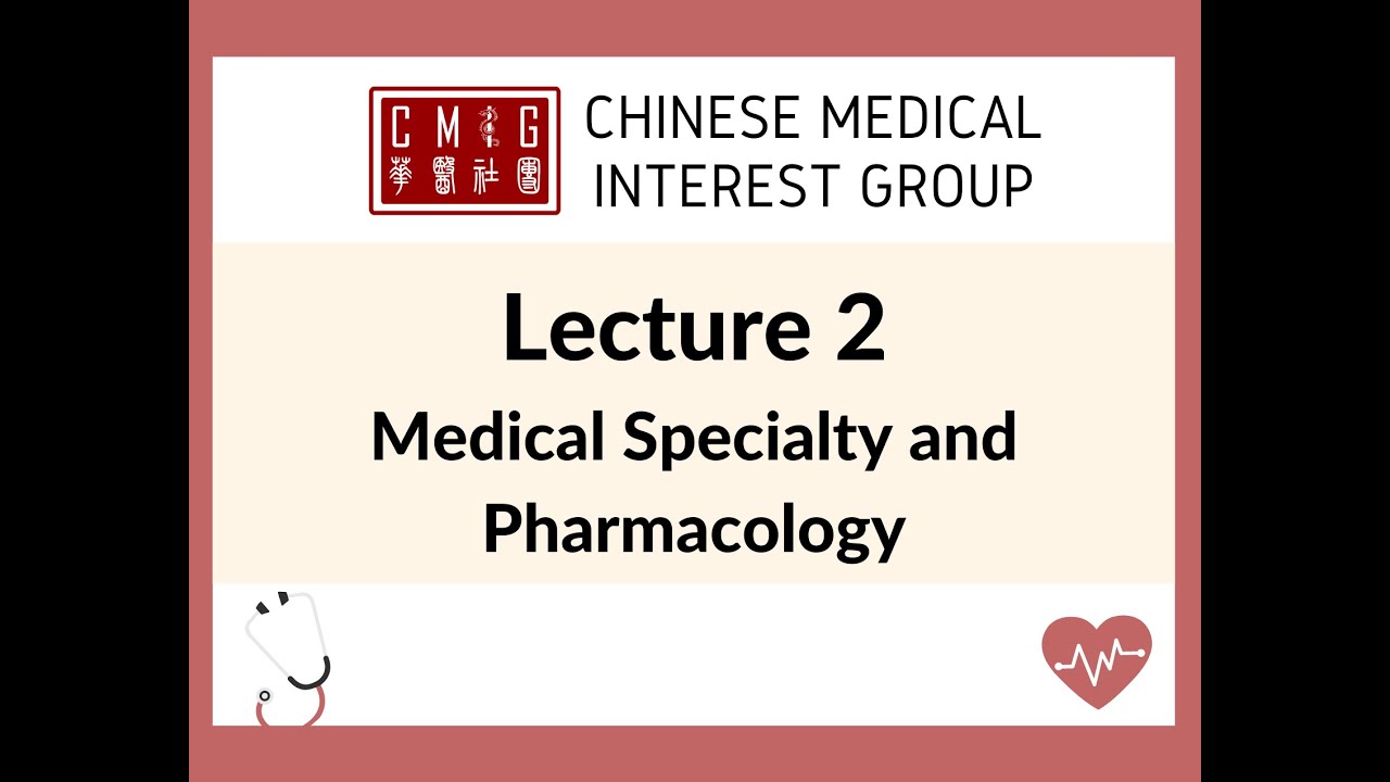 Lecture 2 Medical Specialty and Pharmacology