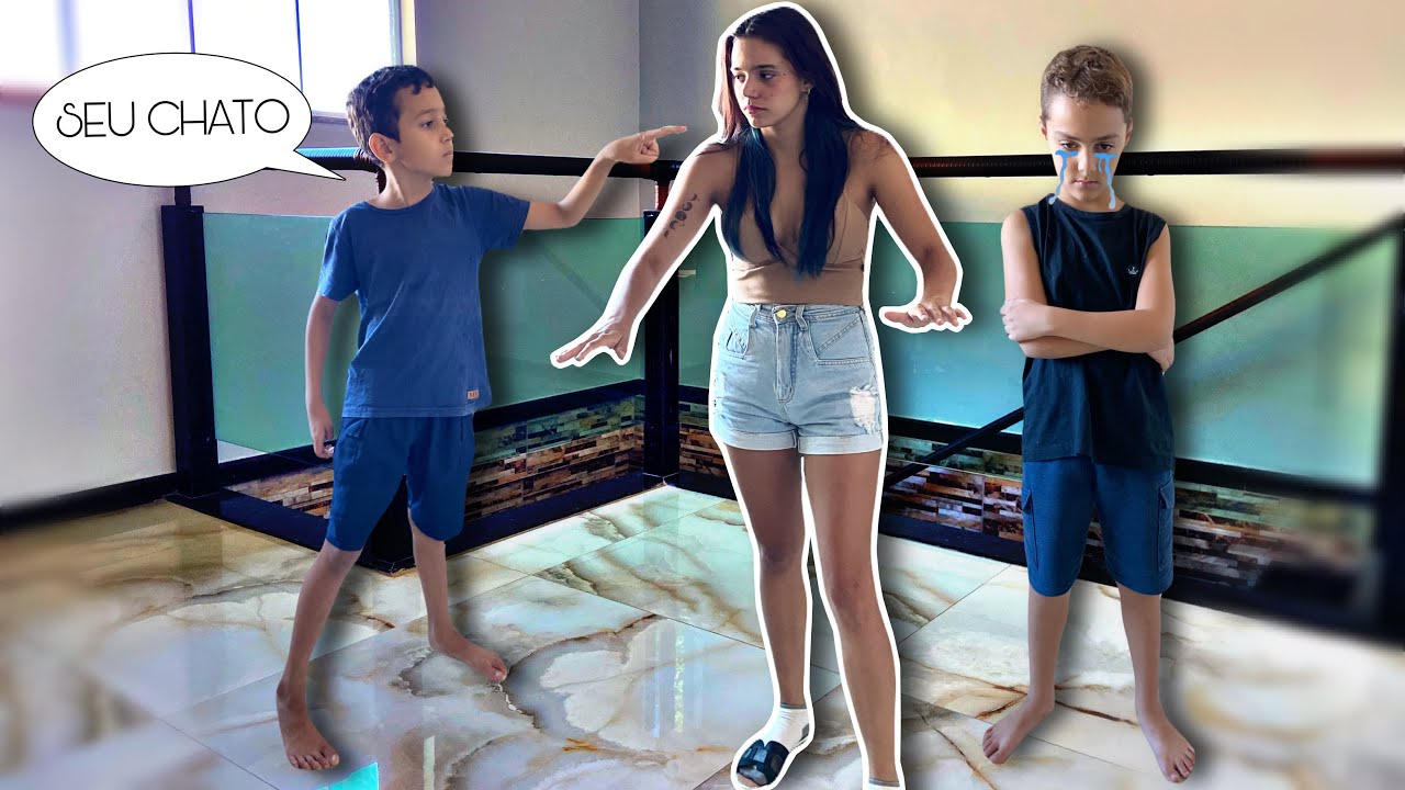 OS MENINOS ESTÃO BRIGANDO! 😨😳