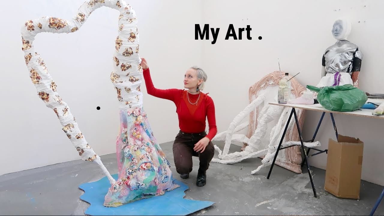 My Art Process + Make A Sculpture With Me!  (Abstract, Modern Art)