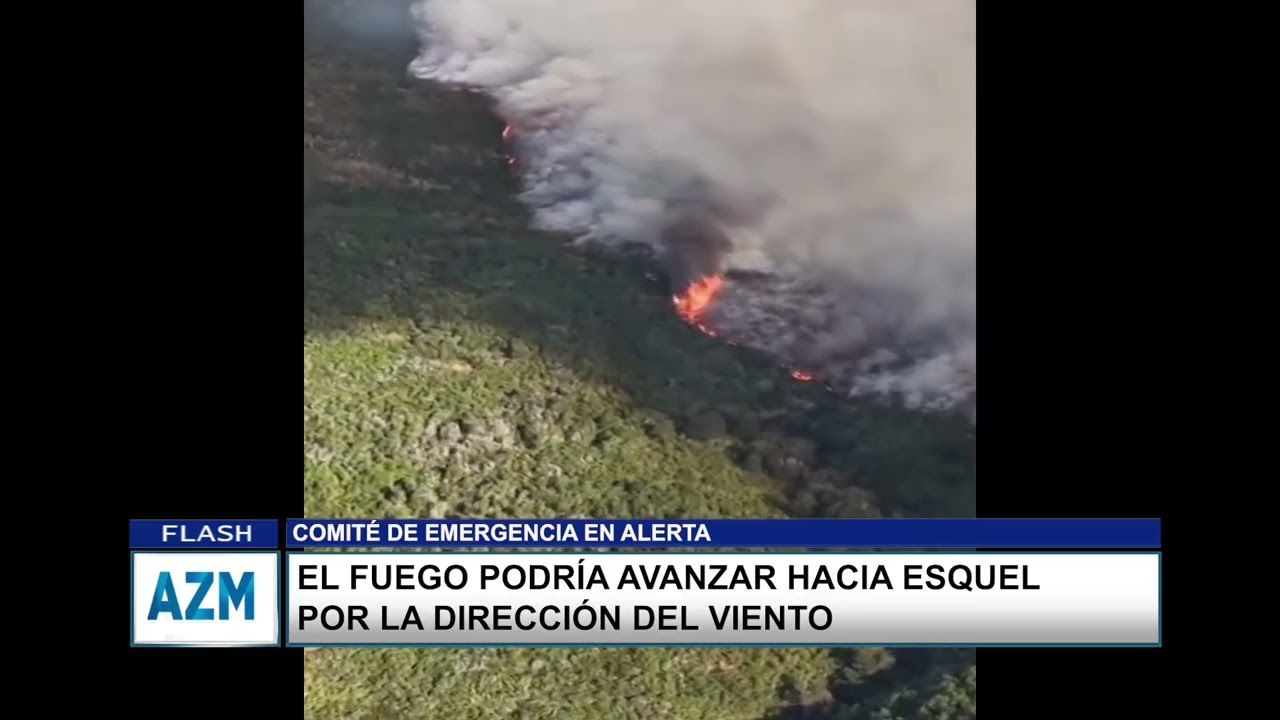El fuego podría avanzar hacia Esquel por la dirección del viento