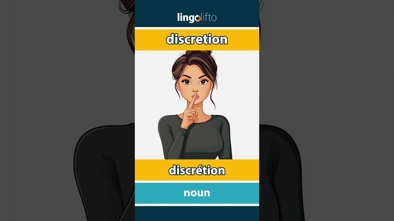 🇬🇧🇫🇷 discretion - discr&eacute;tion : learn English : apprenons l'anglais : vocabulary builder