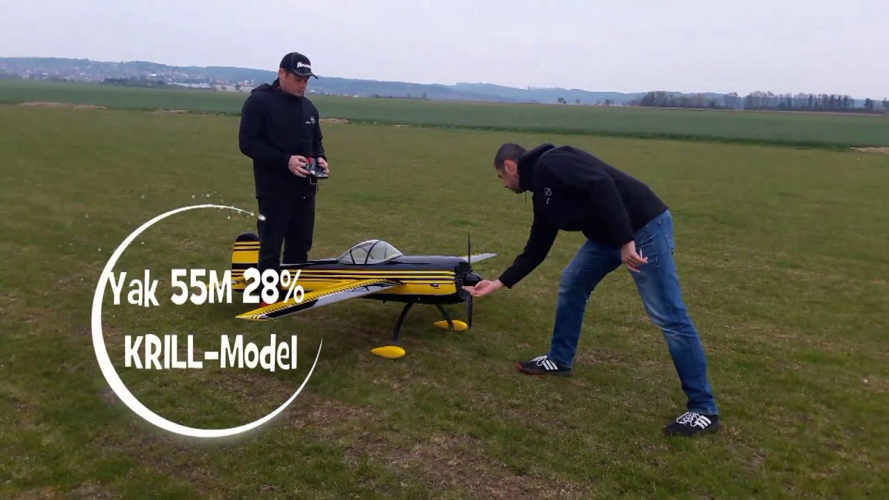 Yak 55M 28% KRILL-Model -  Maiden flight