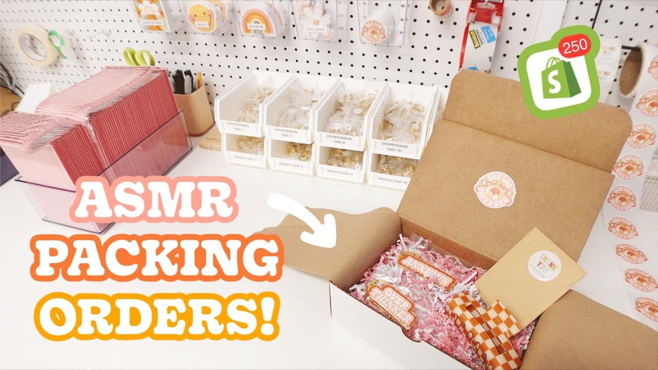 STUDIO VLOG #008 // PACK ORDERS WITH ME! (real time, no music, small business asmr)