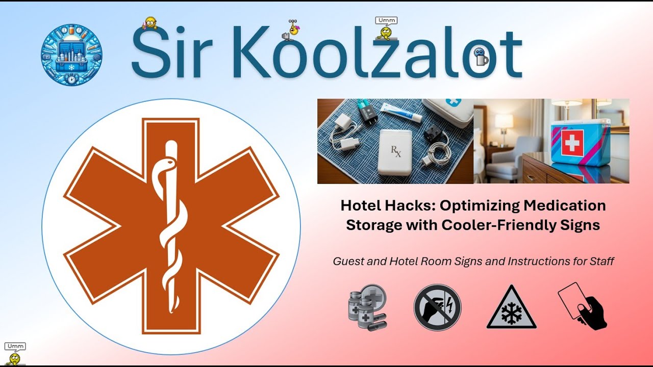 #hotel #Hacks : Optimizing Medication Travel Cooler Storage with Hotel Staff Signs & Instructions