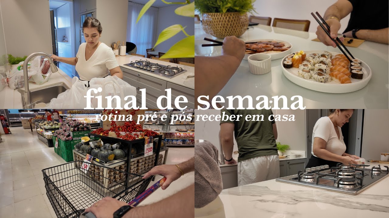 vlog de sábado, rotina pré recebendo em casa, mercado da semana, e colocando a casa em ordem