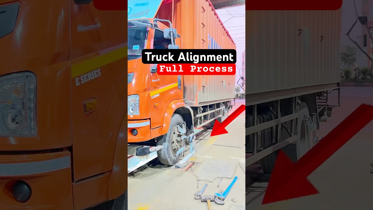 Truck Alignment Process 🤯 //  #shortsfeed #shorts #truck