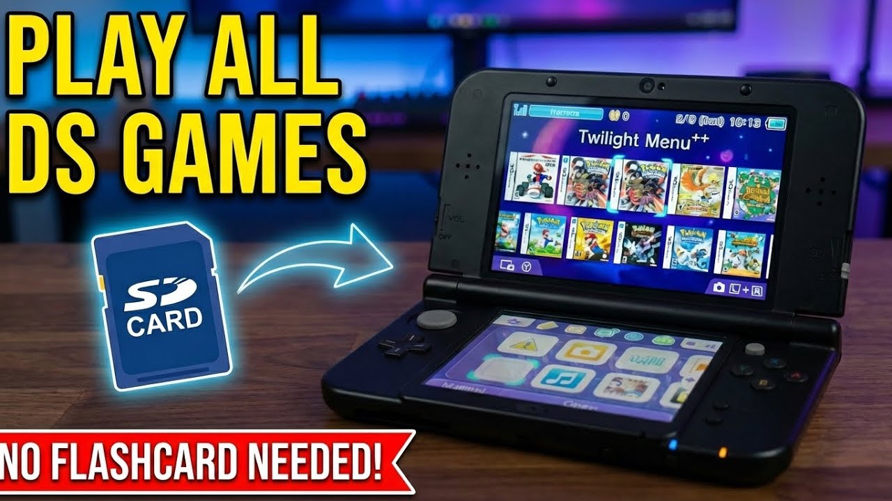 Как играть в игры Nintendo DS на модифицированной 3DS!