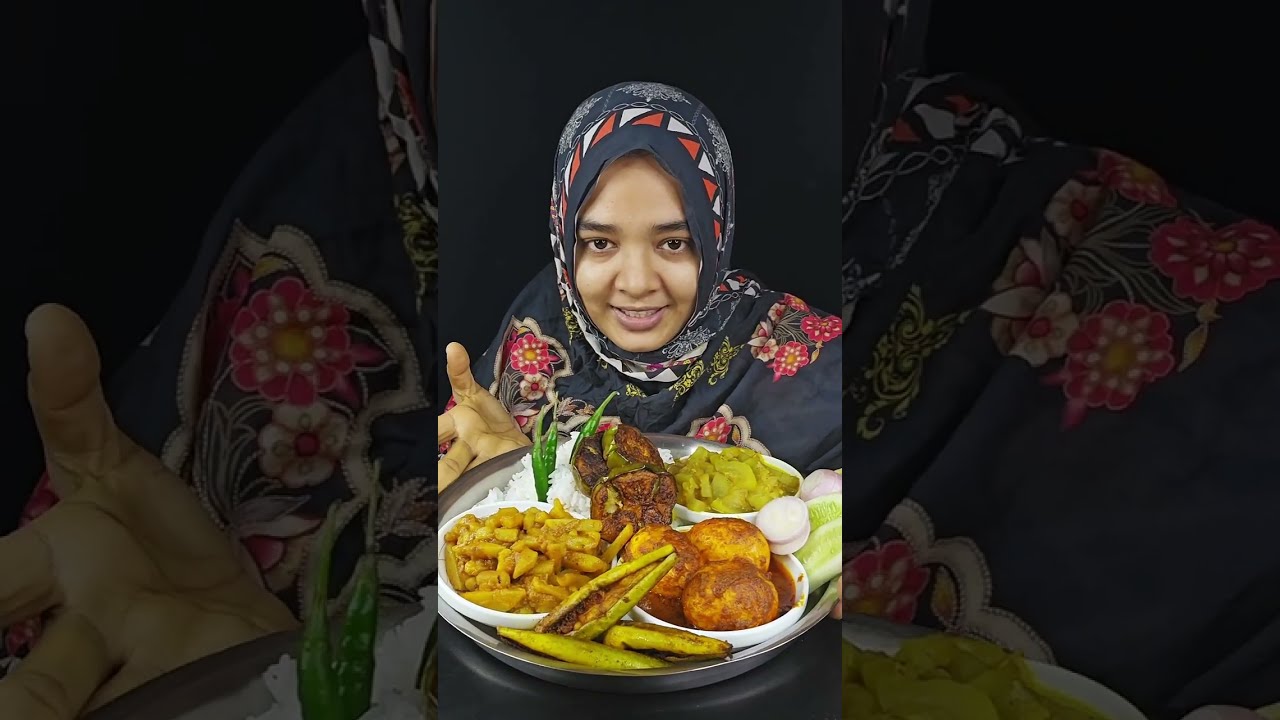 Cooking & Eating Spicy🔥🔥Egg Curry,Brinjal Fry,Masala Curry with Rice || Bigbites Asmr Eating Mukbang