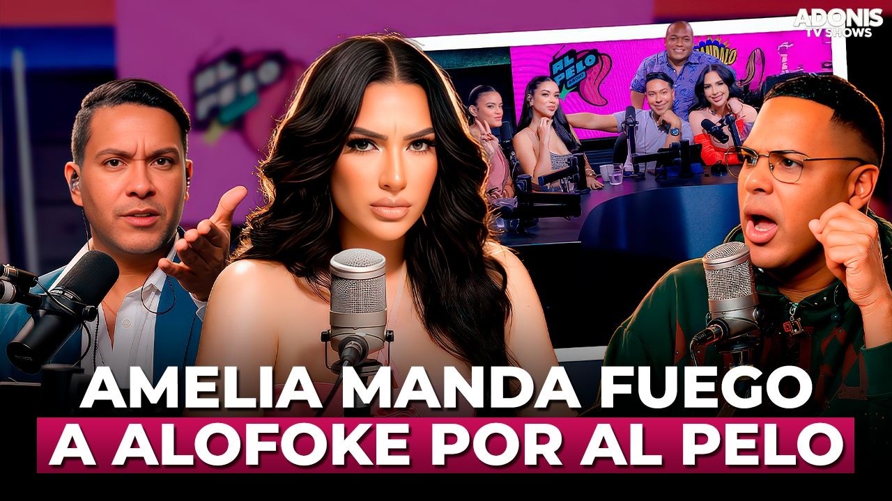 AMELIA ALCÁNTARA LE FRENA LA BOCA A SANTIAGO MATÍAS POR AL PELO RADIO