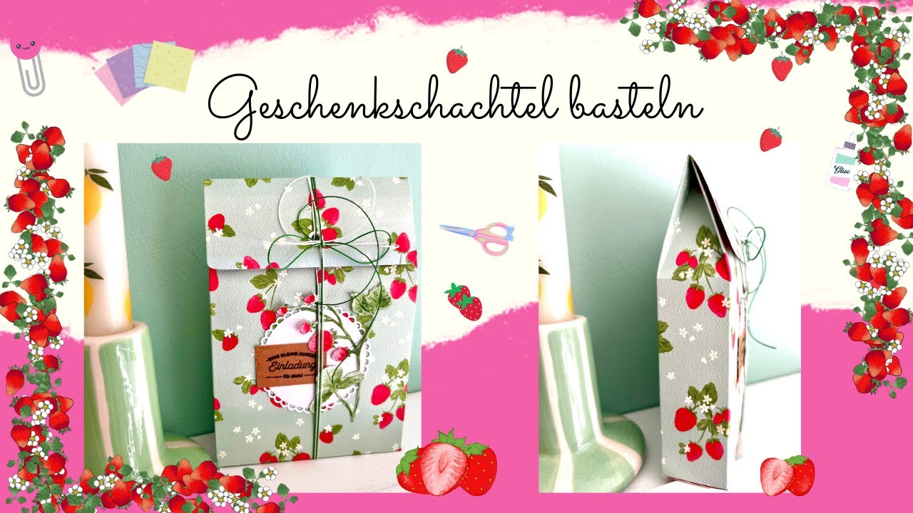 ☀️💞 Geschenkschachtel basteln  I DIY I schnell & einfach 🙃 💝 I ☀️💞