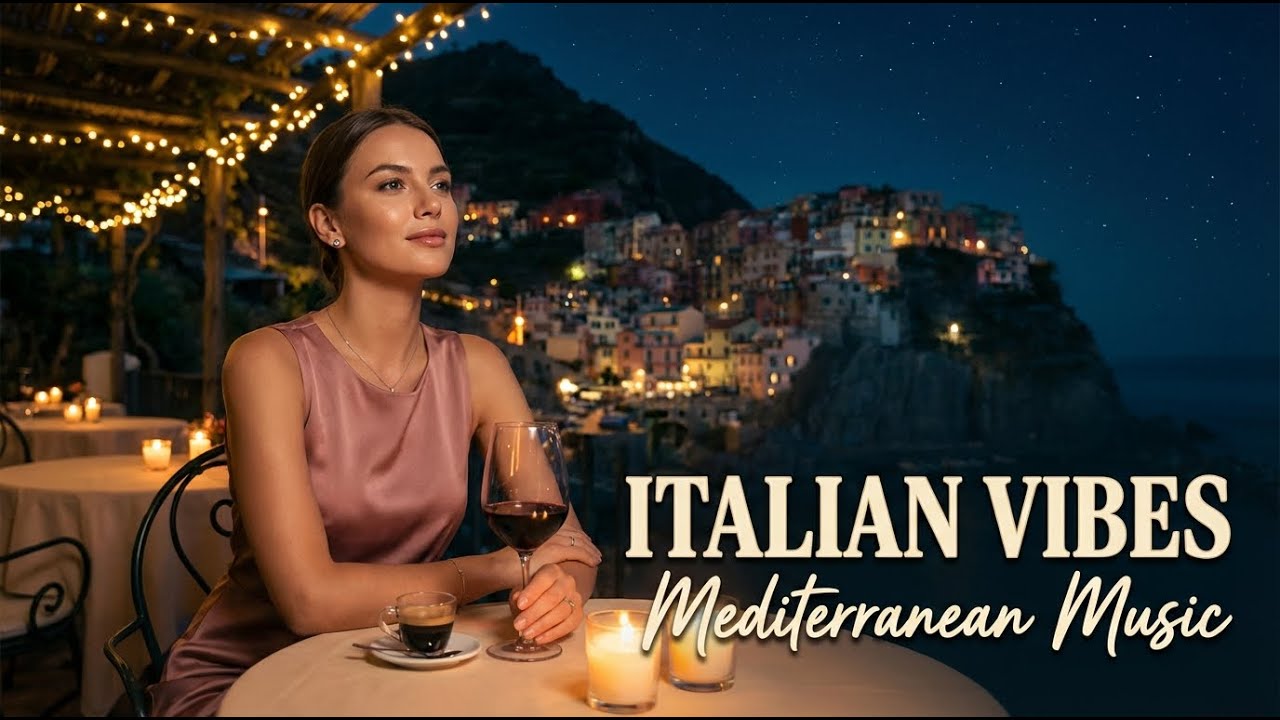 Mediterranean Italy Escape 🇮🇹 Italian Music 2+ Hours | Amalfi Coast & Lake Como Relaxation 4K