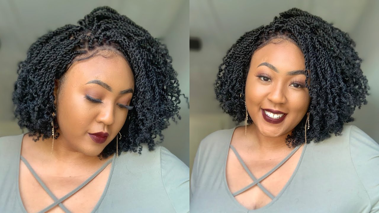 Kinky Twist Synthetic Lace Front Wig 🔥 Glueless Wig + NO Kinky Twist Braiding Hair Needed ft CARRIEM