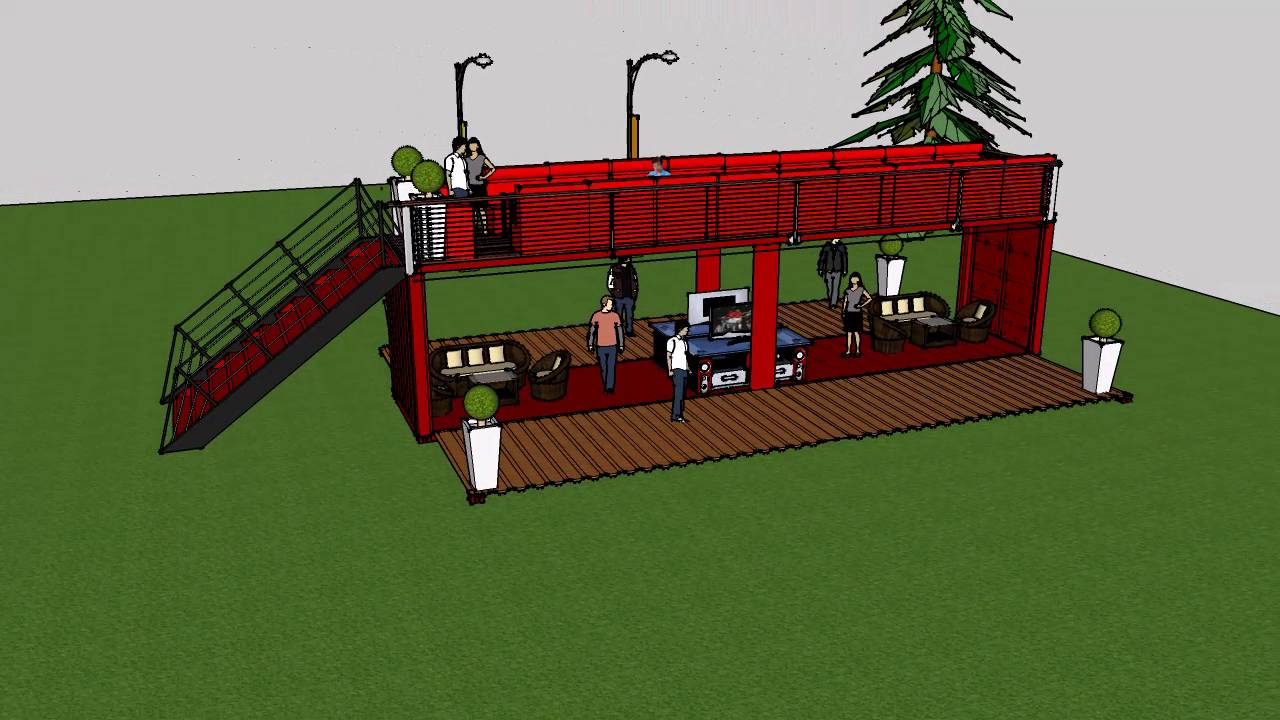 Container lounge bar relax parco giardino dehor ristorante