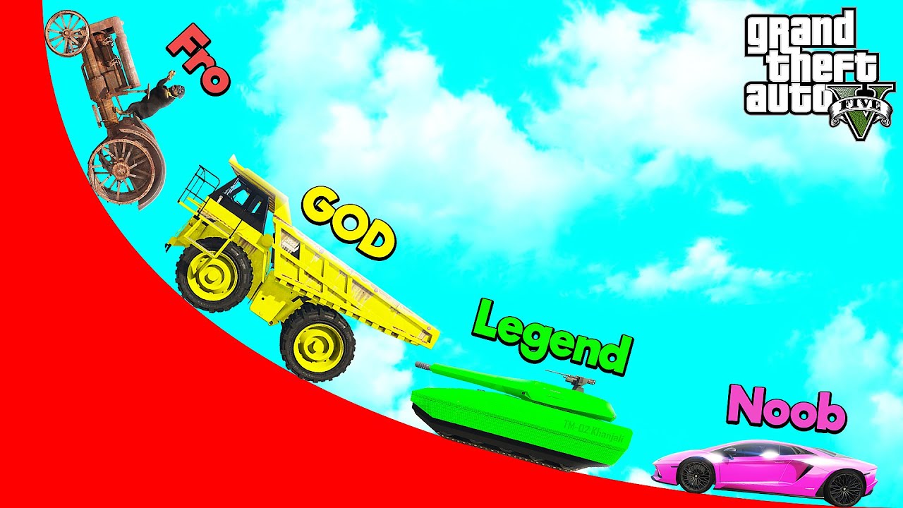 GTA 5: WHICH CAR CAN CLIMB THE HIGHEST LEVEL CHALLENGE with CHOP & BOB (GTA V Mods)