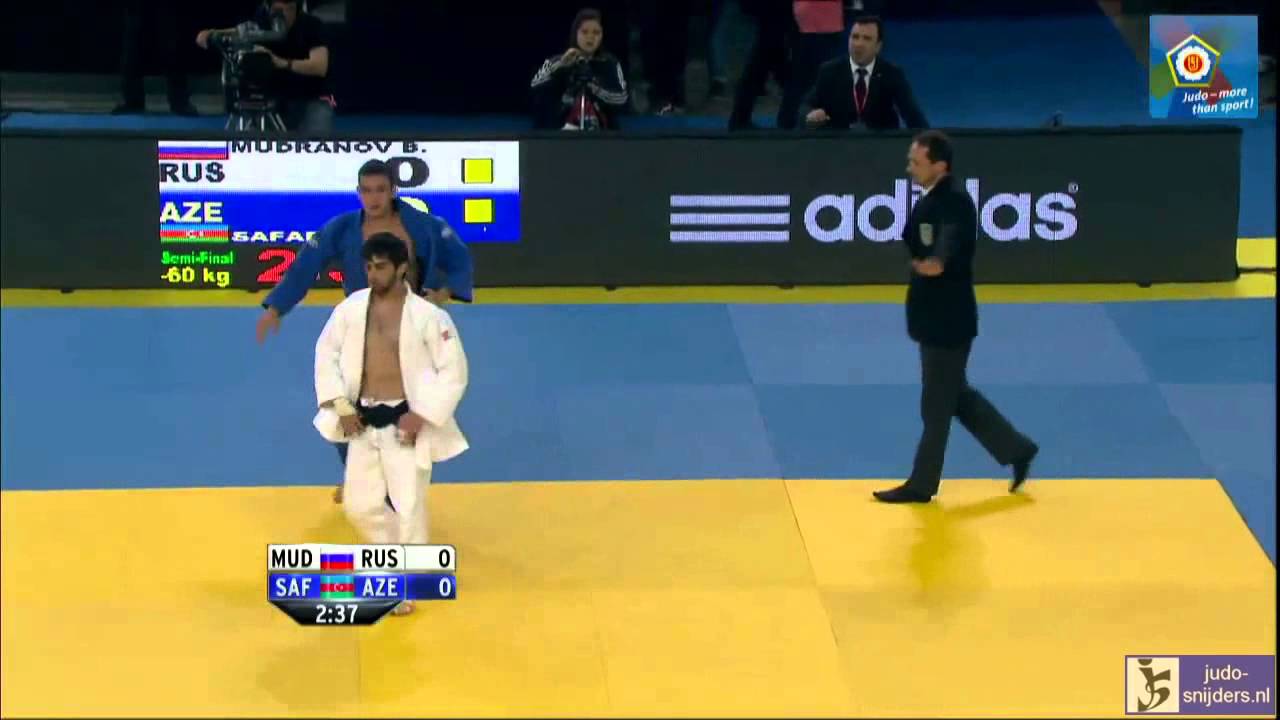 Judo 2014 European Championships Montpellier: Mudranov (RUS) - Safarov (AZE) [-60kg] semi-final