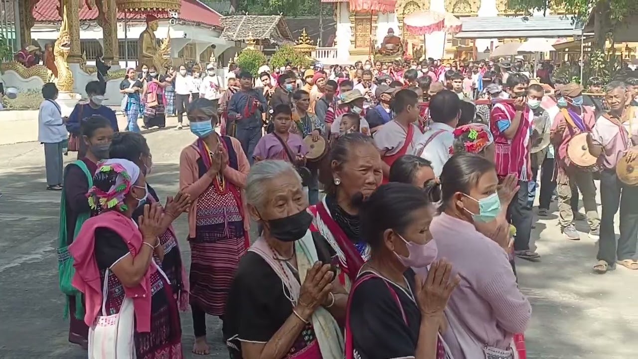 【VLOG 】Karen Girl!!งานพระราชทานเพลิงศพครูบาพรรณ วัดพระพุทธบาทห้วยต้ม 12/01/2566