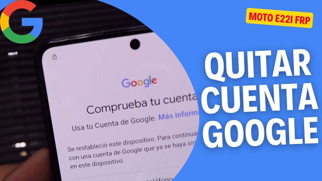 ▶️ Eliminar Cuenta Google Moto E22i | ANDROID 12 | FRP