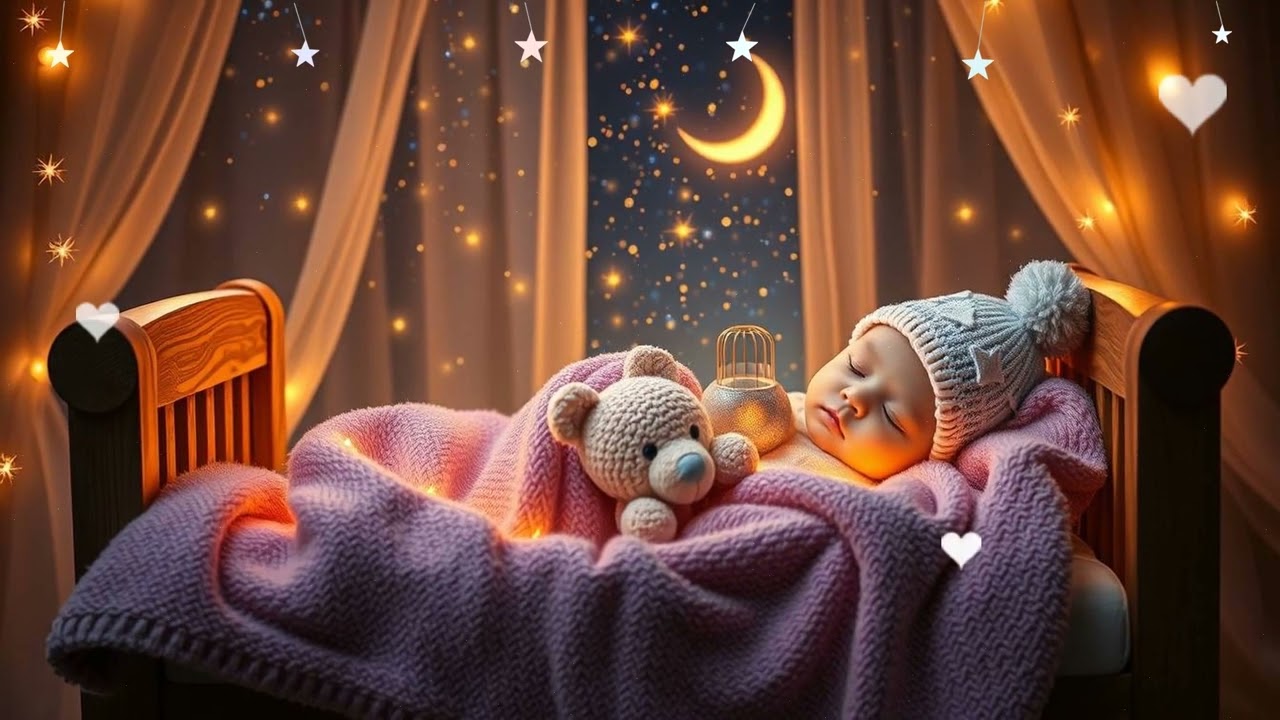 🌙 Night Rain Comfort 🌧️ Gentle Baby Sleep Lullaby 💖
