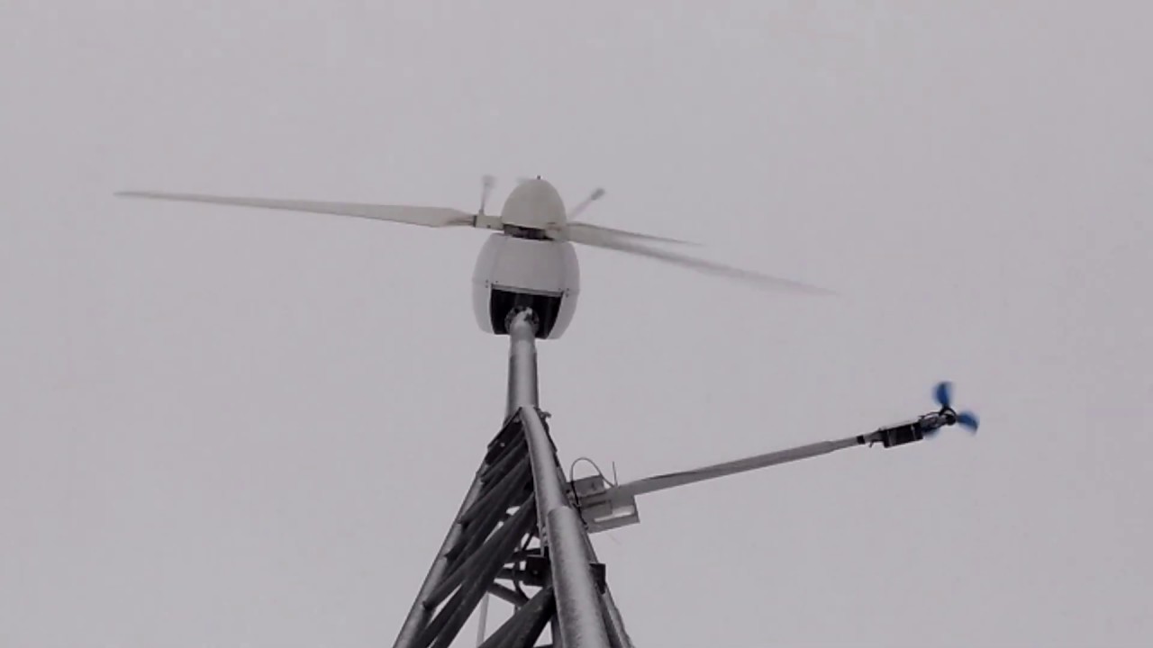 Испытание Ветронератора 3 кв. с ВРШ в шторм .