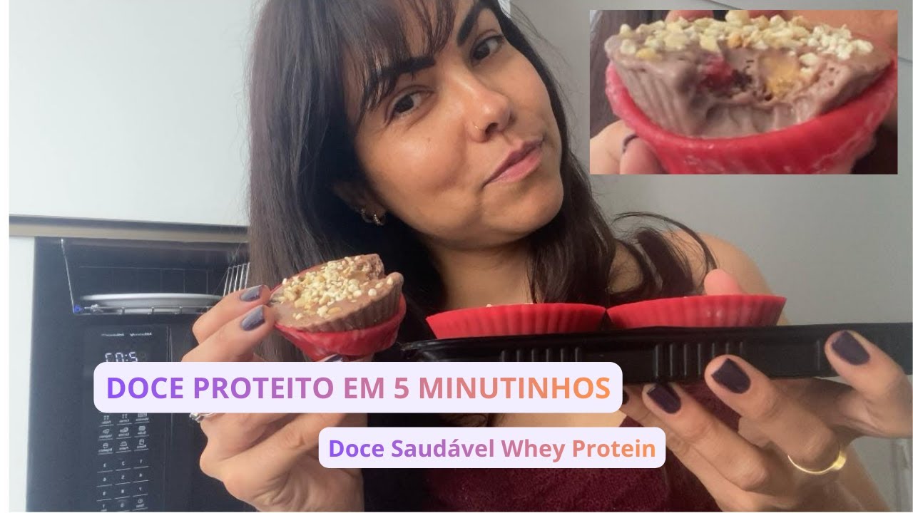Doce Saudável Com Whey de Chocolate #receitas #docesaudavel #dieta #nutricaosaudavel