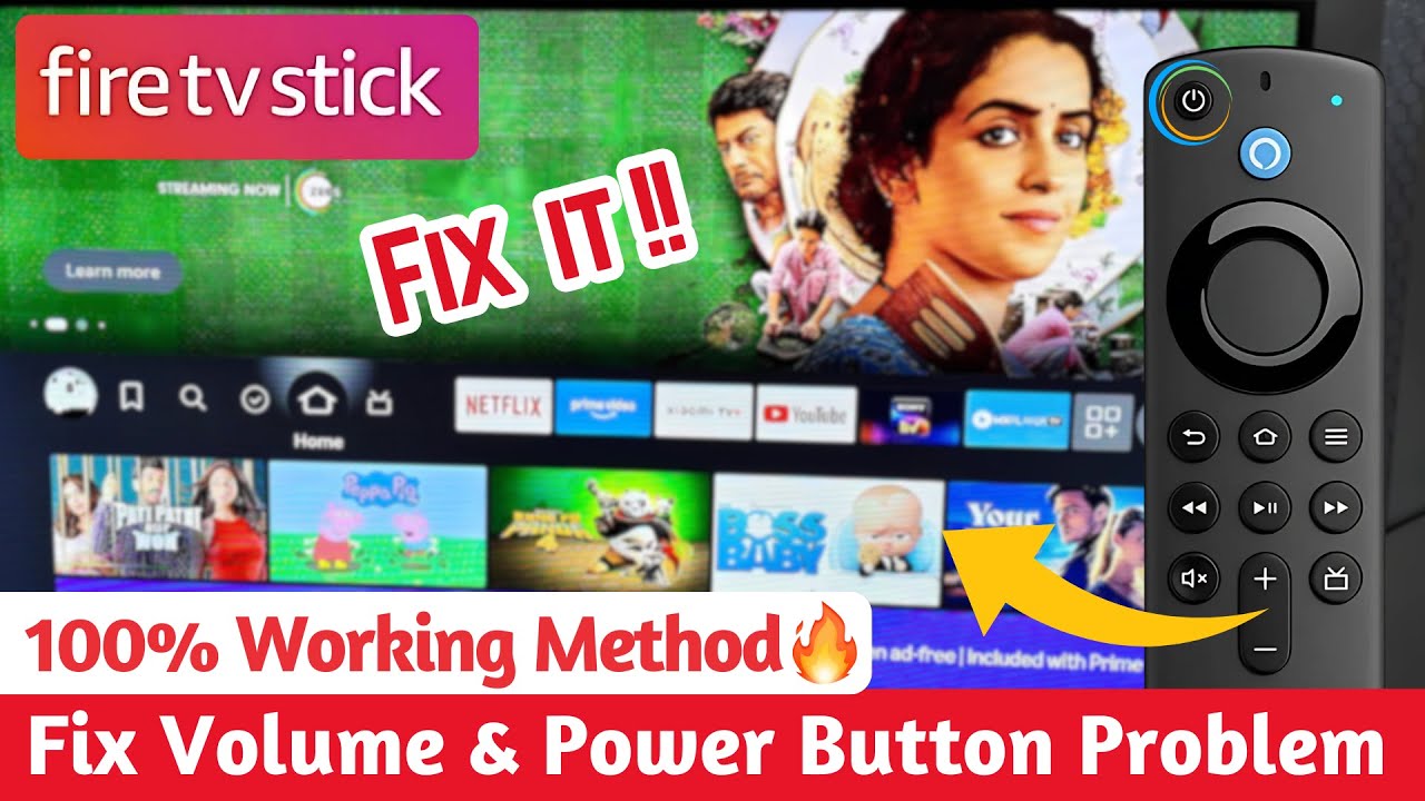 How to Fix Volume & Power Button in Fire TV Stick Remote | Fix Fire TV Stick Remote Issues ️👨‍🔧