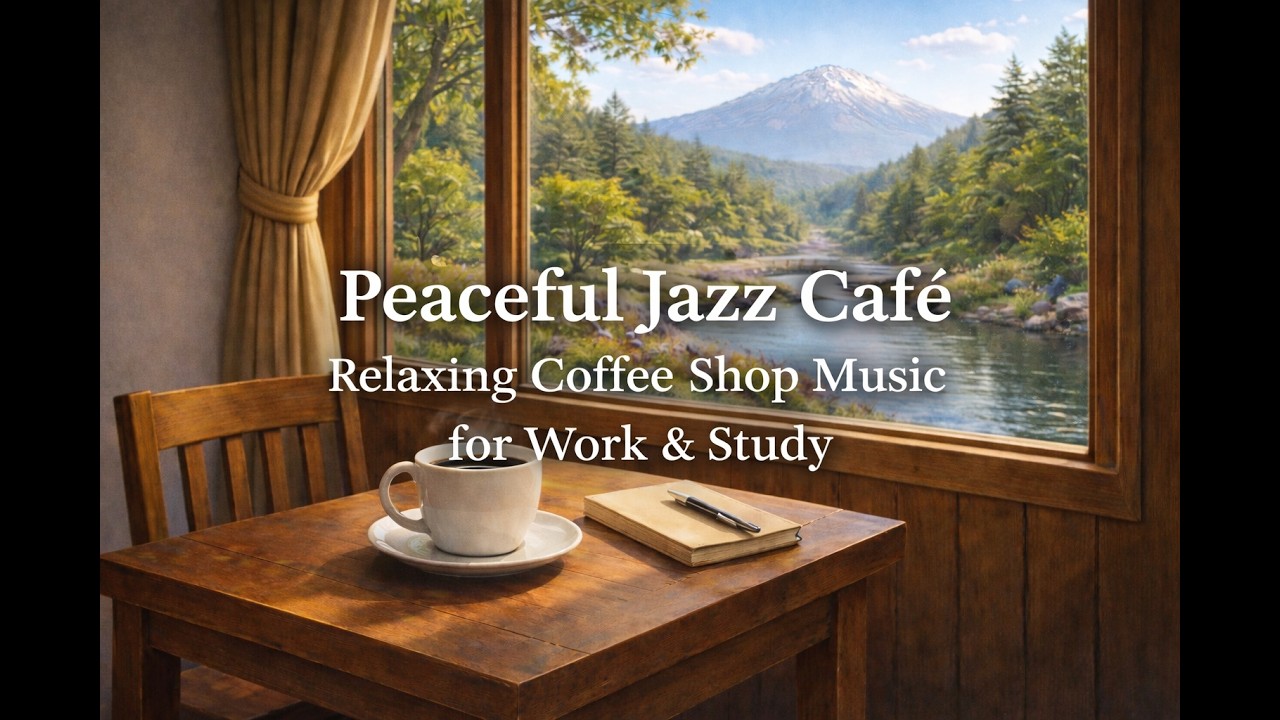 Peaceful Jazz Caf&eacute; ☕ Relaxing Coffee Shop Music for Work & Study