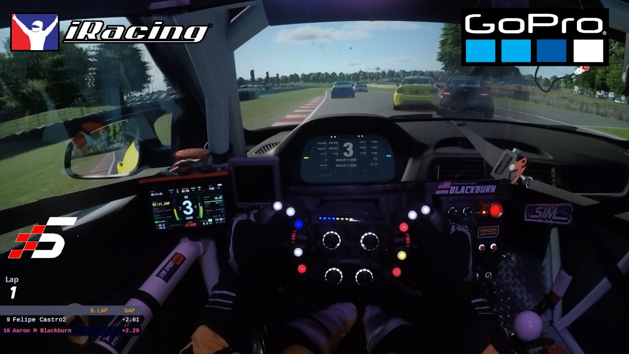 iRacing GoPro POV BMW M2 at Oulton Park