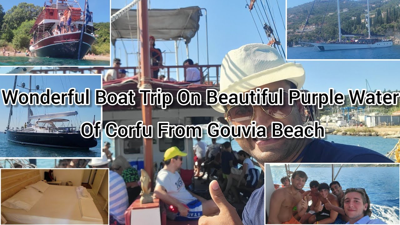 Boat Ride From Gouvia Beach And Exploring Subrubs Of Corfu, Greece 🇬🇷