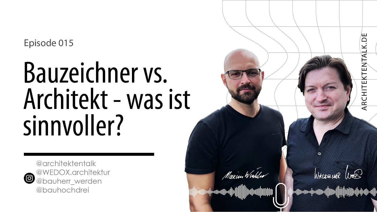 015 Bauzeichner vs. Architekt - was ist sinnvoller im Architekturbüro? #architekten #architektur